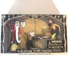 Tim Burton's The Nightmare Before Christmas PVC Set -vintage